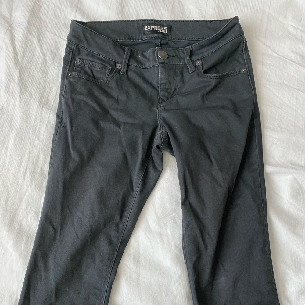 Express Brush Twill Skinny Jeans